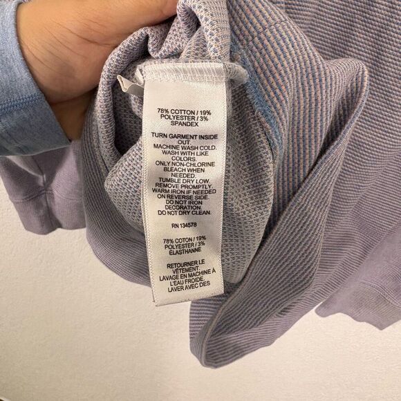 Vineyard Vines Blue & Pink Striped Quarter Zip Pullover Sweatshirt Men's M - Picture 9 of 9